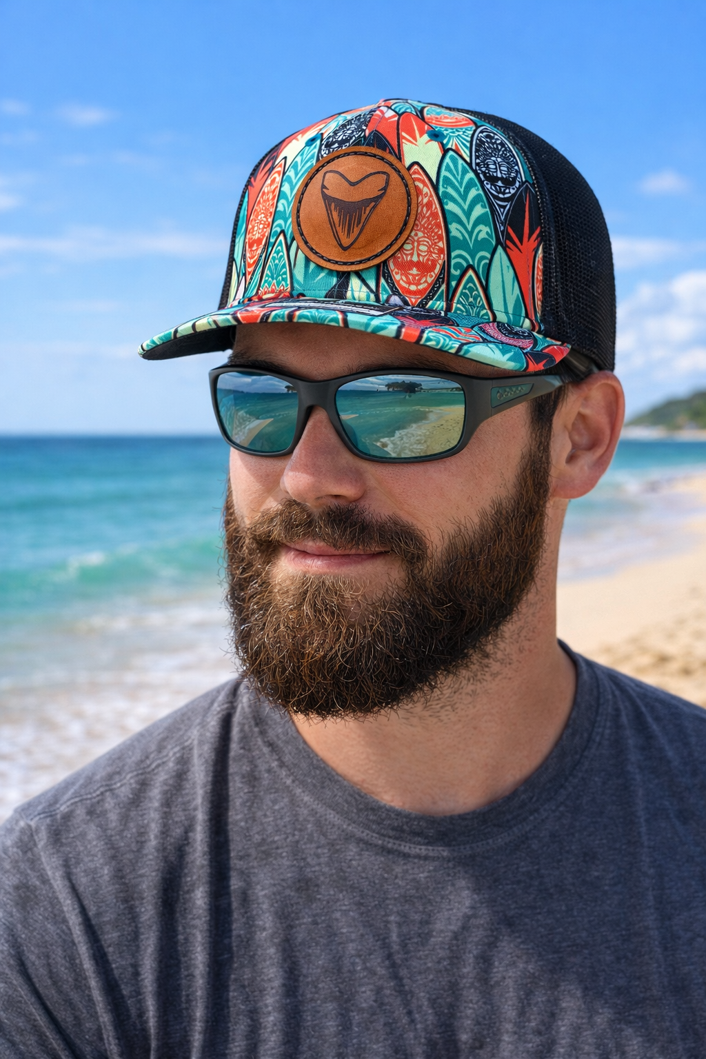 Megalodon Surfs Up Trucker Hat